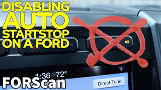 Disabling Auto Start Stop with FORScan [upl. by Aribold]