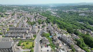 Golcar from Bunny Wood Drone 11 June 23 [upl. by Ahsienel]