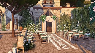 ROMANTIC WEDDING VENUE  No CC  Sims 4 Speed Build Stop Motion [upl. by Gilberta]