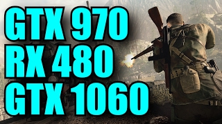 Sniper Elite 4 DX11 vs DX12 GTX 1060  RX 480  GTX 970  1080p  FRAMERATE COMPARISON [upl. by Leitman]