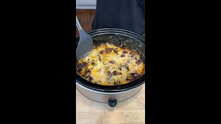 Crockpot Cheesy Bacon Potatoes [upl. by Cirri]