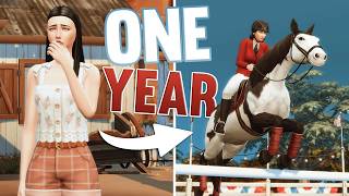 ONE YEAR in the Sims 4  ULTIMATE HORSE CHAMPION EDITION [upl. by Ahsrat]