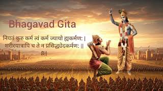 Bhagavad Gita  chapter 3  verse 8 [upl. by Downing]