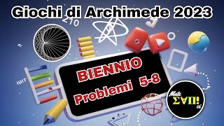 Problemi 58  Soluzioni Archimede Biennio 2023 [upl. by Ruprecht637]