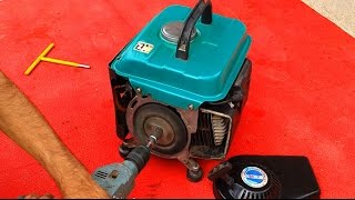 How to make electric starter for any generator [upl. by Ydderf]