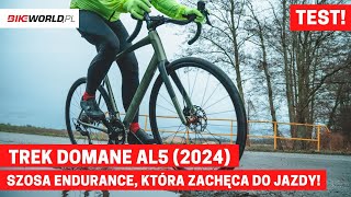 Test Trek Domane AL 5 2024  udany aluminiowy rower szosowy endurance [upl. by Ellegna]