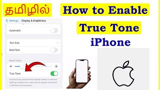 How to Enable True Tone in iPhone Tamil  VividTech [upl. by Asikal]