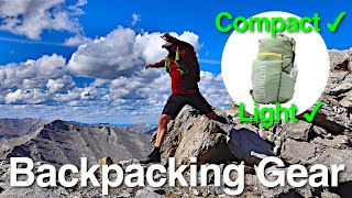 Almost Ultralight  Realistic 12 Pound Backpacking Gear Loadout [upl. by Cyler]