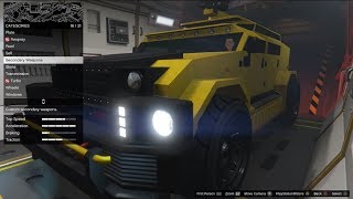 GTA 5  DLC Vehicle Customization  HVY Menacer [upl. by Odrautse969]