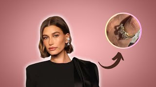 Hailey Bieber shows off diamond ‘mom’ ring  justin bieber  viral trending [upl. by Siroval153]