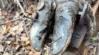 SHOCKING truth about cutting and trimming cow hooves many Slugs screws stuck in the hooves  4K [upl. by Evangeline126]