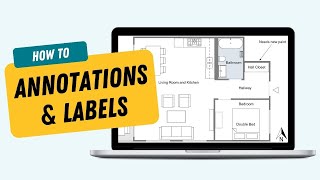 Add Annotations and Labels to Floor Plans  RoomSketcher App [upl. by Georgi]