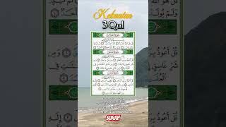 SURAH 3 Qul surah shorts [upl. by Burlie]