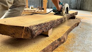 Extremely Ingenious Skills Woodworking Worker  Large Woodworking Monolithic Crafts Wooden Furniture [upl. by Ispep781]