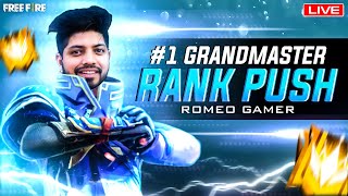 Free Fire Live GrandMaster Rank Pushing To Top 1 [upl. by Merriott]