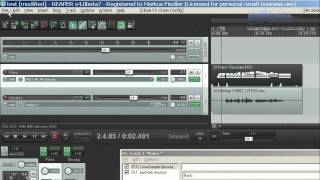 In Reaper MIDI und Audio aufnehmen und das Projekt auf CD brennen Teil 02  wwwfiedleraudiode [upl. by Adnuhsor375]