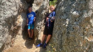 Hiding the rockness monster rock at Sylvan lake [upl. by Hite385]