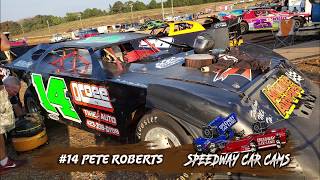 Winner 14 Pete Roberts  AHobby  10519 I75 Raceway  InCar Camera [upl. by Ibur]