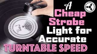 A cheap strobe light for accurate turntable speed [upl. by Ayres]