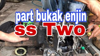 yamaha ss two bukak enjin habis [upl. by Faustus]