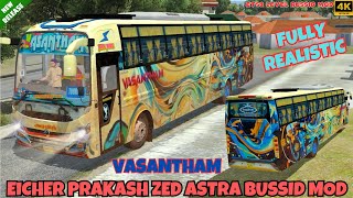 Released Vasantham Eicher Prakash Zed Astra Bus Mod Download Bus Simulator Indonesia [upl. by Yraillih]