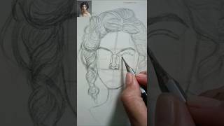 Isnt it amazing to draw faces with the Loomis method 😎shorts youtubeshorts drawing sketch [upl. by Daniala]