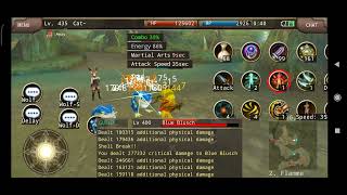 Iruna Online  Monk vs Blue Blusch Lv400 [upl. by Beetner]