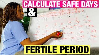 How To Calculate Safe Days To Avoid Pregnancy  How To Calculate Fertile Window To Get Pregnant [upl. by Hannad]