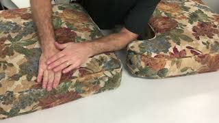 Your Seat Cushion May Need New Foam If It Looks Like This  2 Minute Dacron Wrap Demo [upl. by Lokcin]