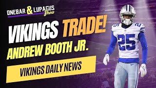 Vikings TRADE Andrew Booth to Cowboys for Nahshon Wright [upl. by Rakia]