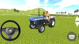 New Holland tractor 🚜 driving 3D simulator game 🎮 tractor wala game 🎮 Android gameplay video [upl. by Alicia]