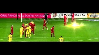 レバンドフスキの近くで爆竹破裂…倒れる「2018年ロシアW杯欧州予選」 [upl. by Seuqcaj226]