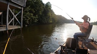 Amy crappie fishing with live minnows and slip bobber [upl. by Enyahc321]