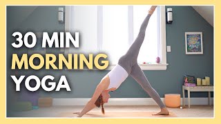 30 min Morning Yoga  Go With The Flow amp TRUST [upl. by Yelac270]