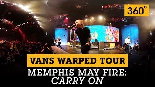 360 Video Memphis May Fire  Carry On’ at the Vans Warped Tour Lineup Announcement  Full Sail [upl. by Arbua131]