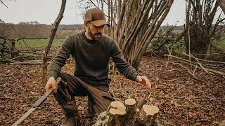 Ancient Bushcraft Skills 6000 Year Old Technique  Off Grid Woodland Project [upl. by Caswell594]