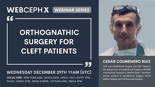 Webinar 87th quotOrthognathic Surgery for cleft patientsquot by Dr Cesar Colmenero Ruiz [upl. by Ellednahs]