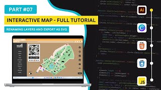 PART 7  INTERACTIVE MAP TUTORIAL 🔴 RENAMING THE LAYERS AND EXPORT THE MAP TO SVG [upl. by Sisak]