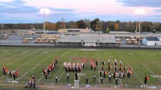 MSBOA Marching Band Festival 2015 Jonesville High School [upl. by Terrijo]