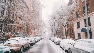 Walk in the snow in Grenoble France 4K [upl. by Fridell]