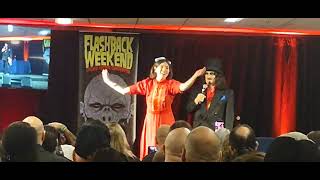 FLASHBACK WEEKEND 2024 ADULT AND KIDS MONSTER HORROR COSPLAY COSTUME CONTEST HOST SVENGOOLIE [upl. by Naihs]