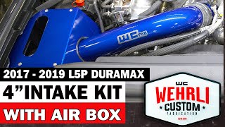 WCFab 2017  2019 L5P Duramax 4quot Intake Kit with Air Box [upl. by Lednam525]