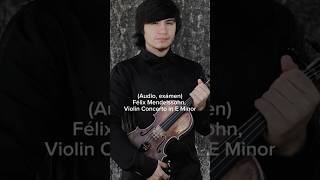 F Mendelssohn Violin Concerto in E Minor 1st movement  Concert excerpt [upl. by Anigue]