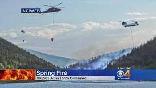 Metro Area Firefighters Continue To Help With Spring Fire [upl. by Oicnecserc]