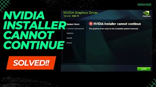 Nvidia driver installer failed cannot find compatible hardware working 2020 [upl. by Studdard]