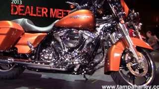 2014 Harley Davidson Motorcycle Models Introduced new colors  Denver CO USA [upl. by Meadows]