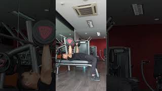 DB Chest Press pushdayworkout chestexercises gymfitnessindo fitover40 indofitness gymshorts [upl. by Atlas]