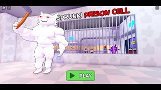 ROBLOX SPRUNKIS BARRYS PRISON RUN OBBY scaryobby roblox [upl. by Osmond428]