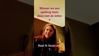 Wanneer we een speling toets doen met de letter x [upl. by Gillie]