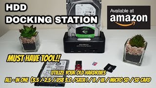 MUST Have Tool USB 30 HDD Docking Station Review [upl. by Carpenter]